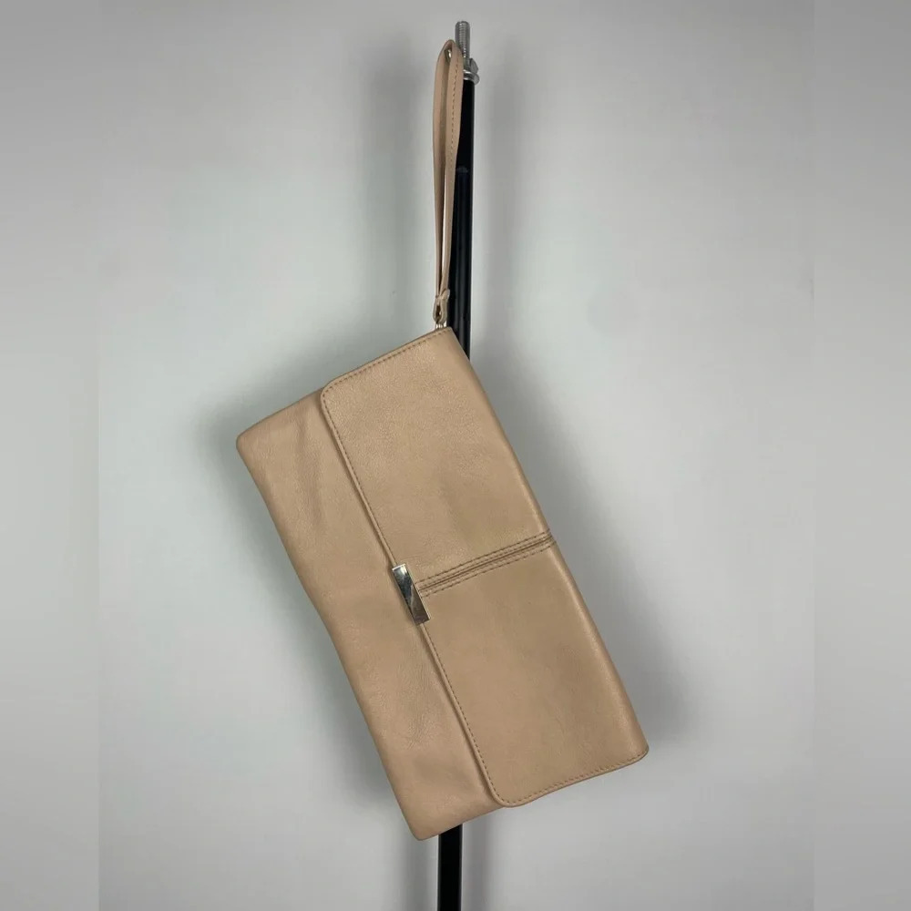 & Other Stories‎ Soft Pink Leather Rectangular Clutch Purse